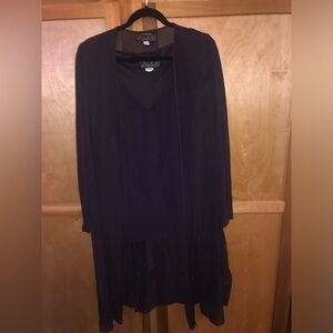 Alex Evening 3-Piece Dress Pantsuit 16W, Dark Purple